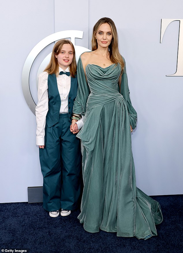 The mother-daughter duo produced the musical The Outsiders , which won four trophies, including the top honor of Best Musical; (pictured 2024 Tony Awards)