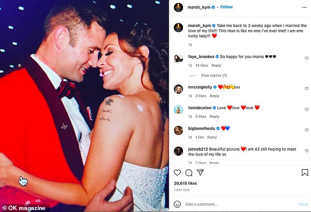 Kym met her third husband Scott - a soldier with the British Armed Forces - in 2019, before he proposed in 2021 while ringing in her birthday