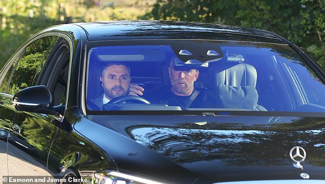 New goalkeeping coach Jelle ten Rouwelaar was driven to Carrington in a black Mercedes