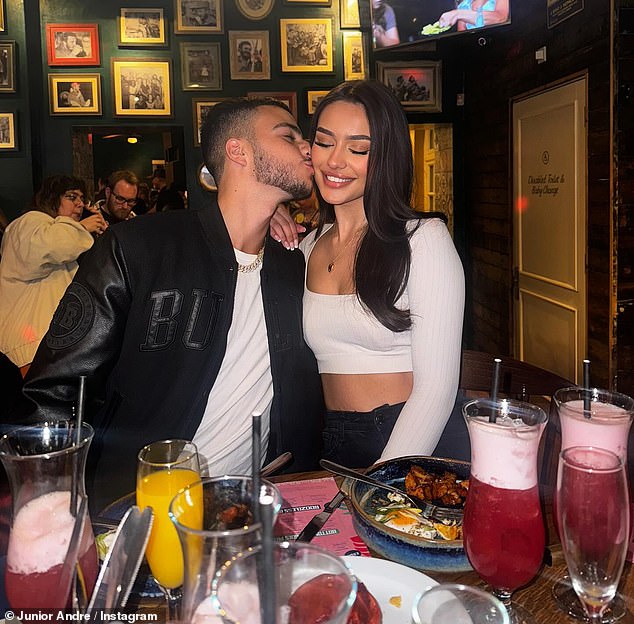 Last month the pair went public with their relationship as they shared a kiss while celebrating Junior's 19th birthday with a romantic dinner and drinks