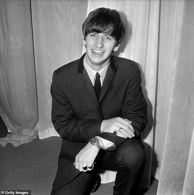 Although they formed in 1960, Ringo was the last to join in 1962, replacing drummer Pete Best who is affectionately referred to as 'the fifth Beatle' (Ringo pictured in 1963)