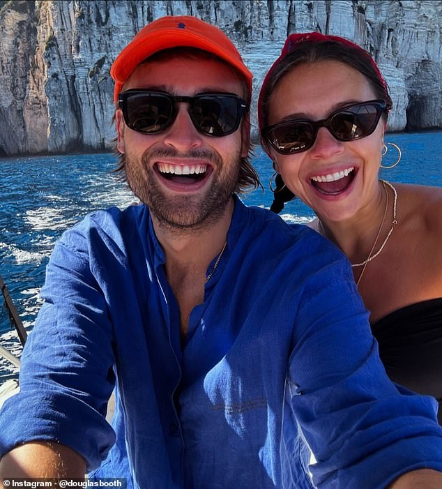 Paxos is an island just south of Corfu and the actors, who married in 2023 after seven years of dating , looked blissful there for a sweet selfie