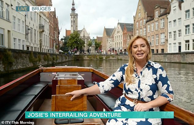During the show, Ben asked Josie how her time went on a cruise to which she cheekily responded with: 'Well Ben Shephard we all know that ripe old saying, it's not the size that matters it's the motion in the ocean'