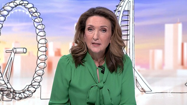 People on social media have called for Kuenssberg to be replaced by Victoria Derbyshire (pictured)