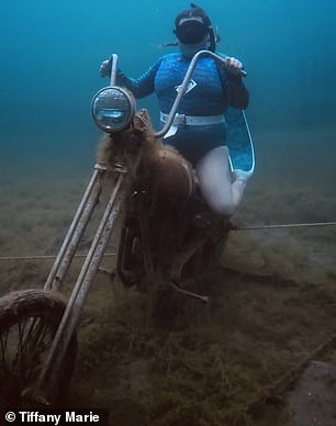 Her dives usually last around a minute, but Kendra can spend up to six hours in the water