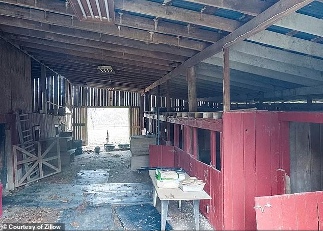 Outhouses on the Sissonville, West Virginia property. The couple sold the home in December 2023, after they had been initially arrested