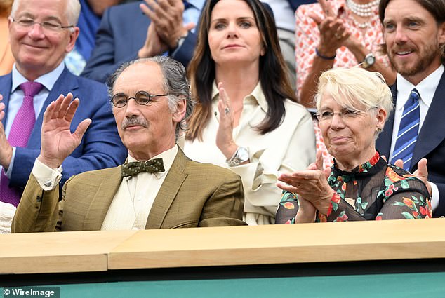 The couple soon found their seats in the royal box and looked enthralled by the match