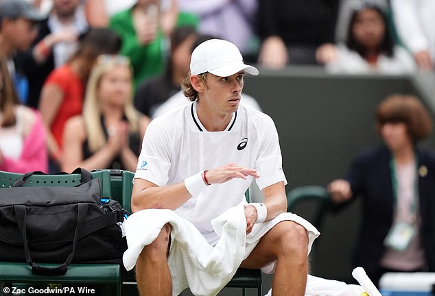 Concerns were raised after the match with De Minaur appearing to suffer an injury, as he walked gingerly back to his chair
