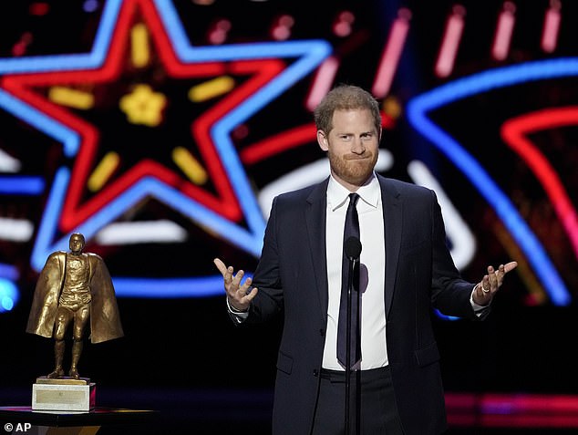Prince Harry returned to the United States in February to hand out an NFL award just a day after leaving the UK following a short meeting with his cancer-stricken father King Charles III