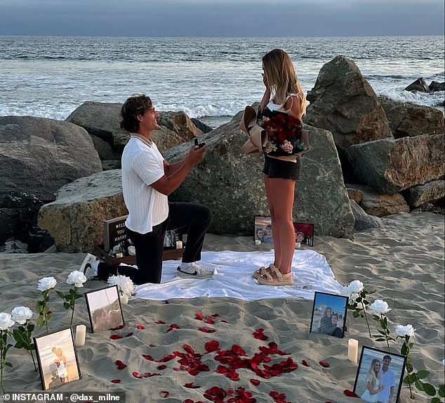 Wilson's ex-teammate and Commanders receiver Dax Milne proposed to Abbey Gile