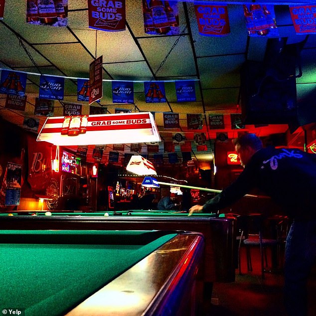 There are pool tables for patrons at the Catalina Lounge dive bar in San Diego
