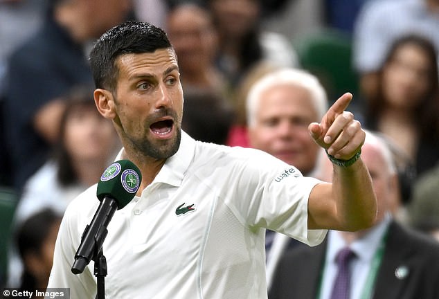 The seven-time champion turned his on-court interview into a rant about what he felt were boos directed at him