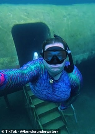 Kendra reveals that she 'loves the peace' of being underwater and enjoys exploring small spaces