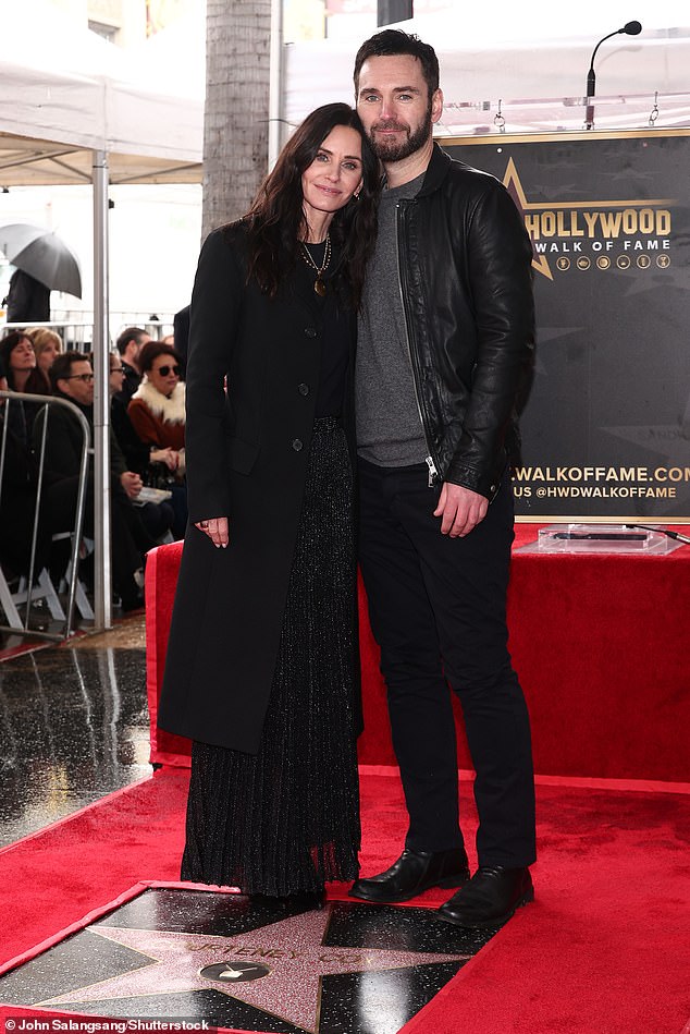 It comes as Courteney recently celebrated her 60th birthday on June 15. Pictured last year with her boyfriend Johnny McDaid