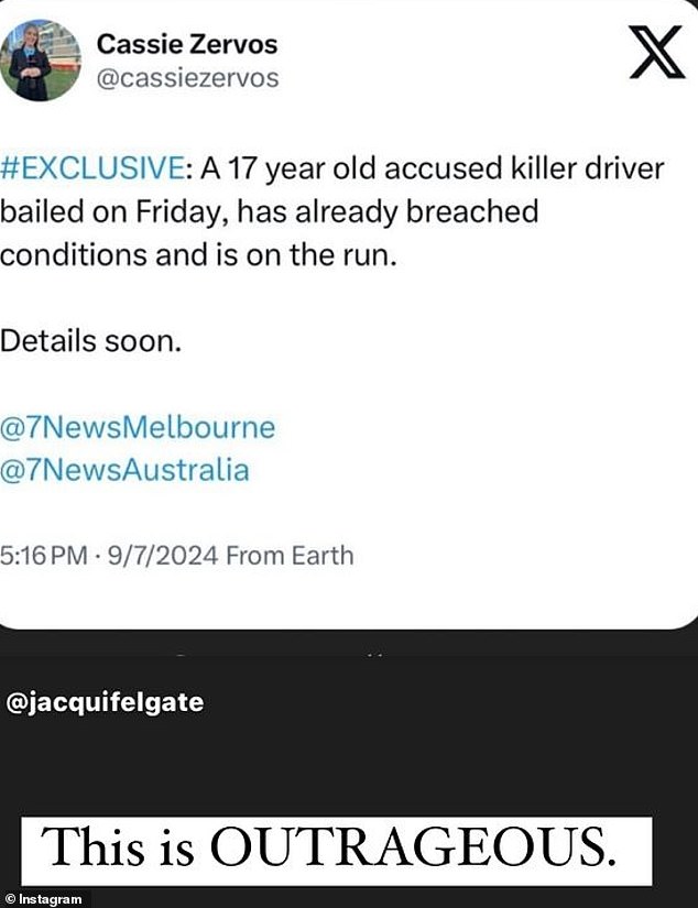 Bec Judd didn't mince her words on Tuesday night after she read the news