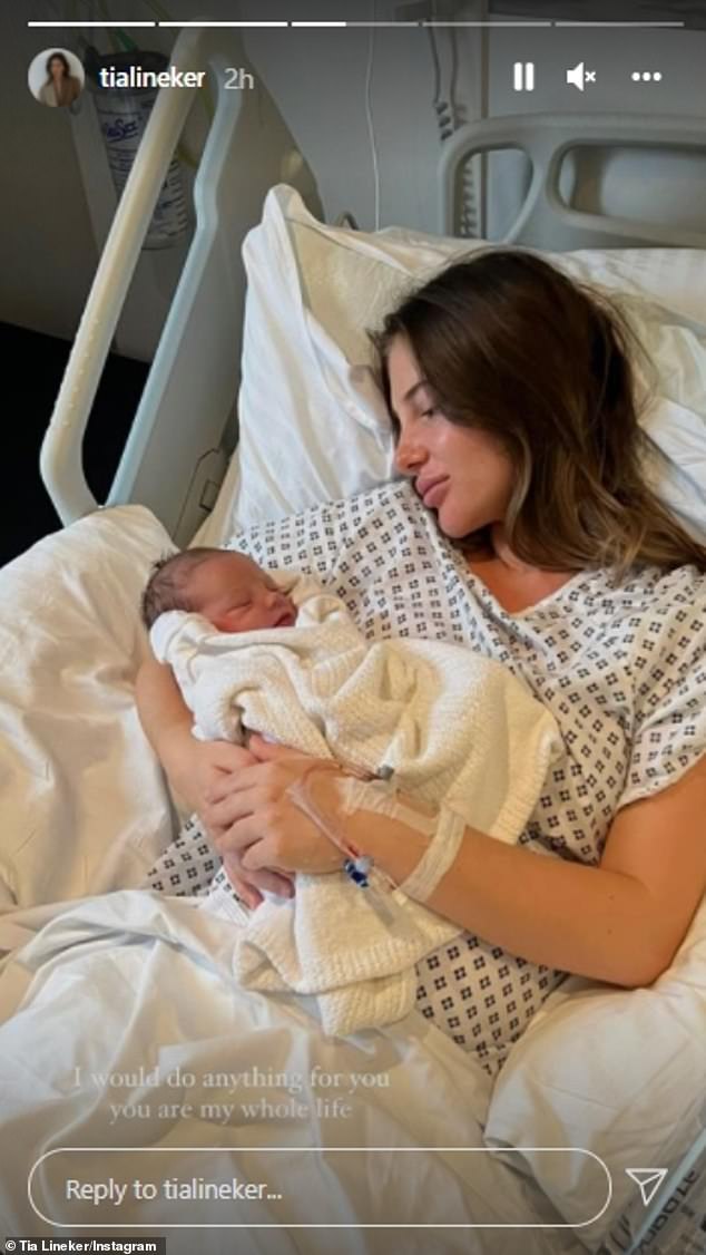 In December 2021 Tia gave birth to her first child following an emergency C-section. She welcomed a baby boy and took to Instagram to share a plethora of snaps of her new arrival