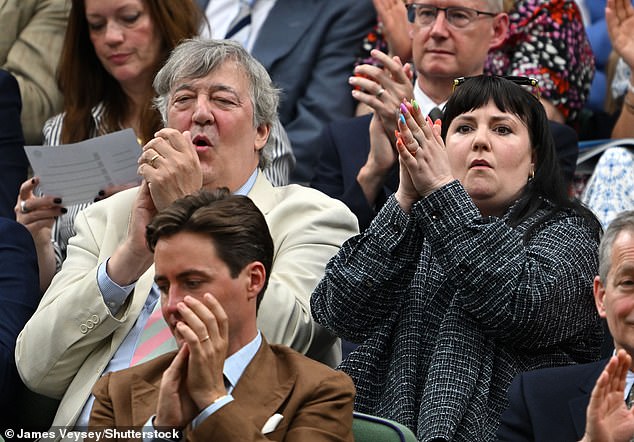 Lena and Stephen seemed to be enthralled by the action on Centre Court