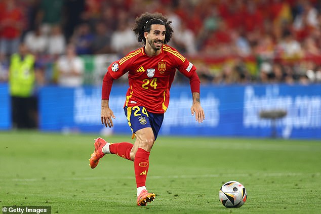 Marc Cucurella put in the hard yards in Munich against Les Bleus after a fine tournament so far