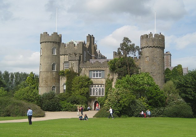 Pictured: Malahide Castle in Dublin where Nicki Minaj's outdoor concert took place on Saturday night