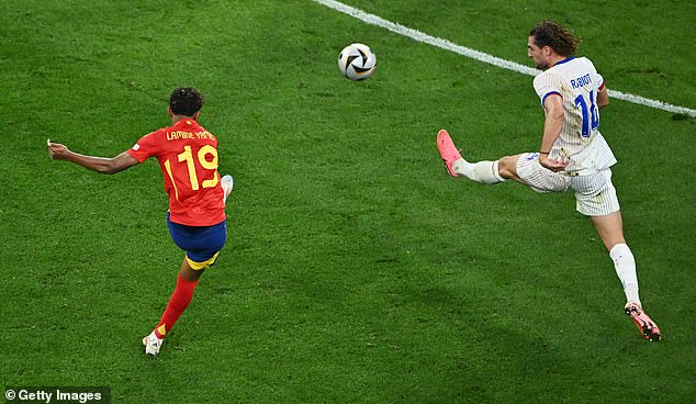 Lamine Yamal sparked Spain's comeback against France with a stunning strike from 25 yards