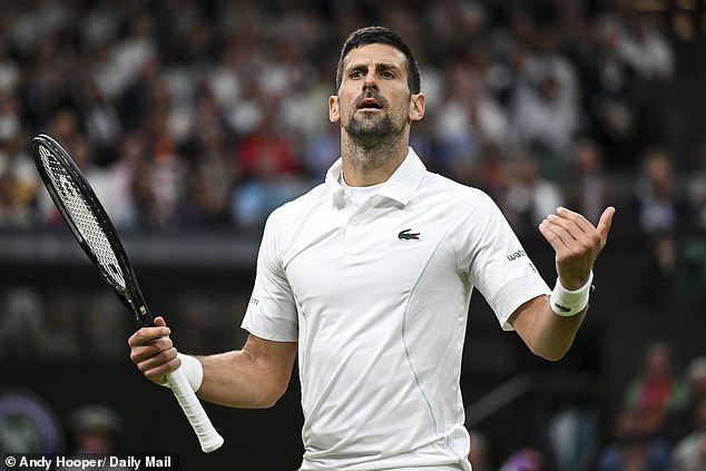 Novak Djokovic (pictured) has advanced to the semi-finals of the men's singles at Wimbledon