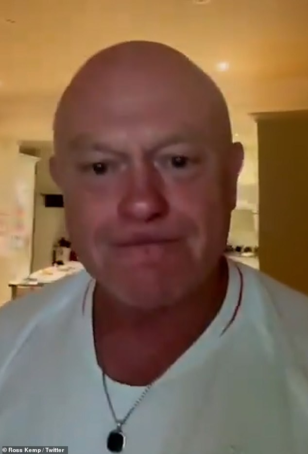 Ross Kemp left fans in hysterics yet again as she shared his enthusiastic reaction to England making it through to the Euros finals on Wednesday