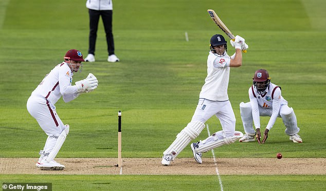 Joe Root was unbeaten on 15 at the close of play, with England in the lead by 68 runs