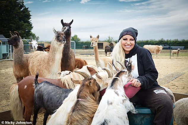 Jodie has always adored wildlife, and while she was earning thousands stripping off for glamour shoots, she would be daydreaming about working with animals