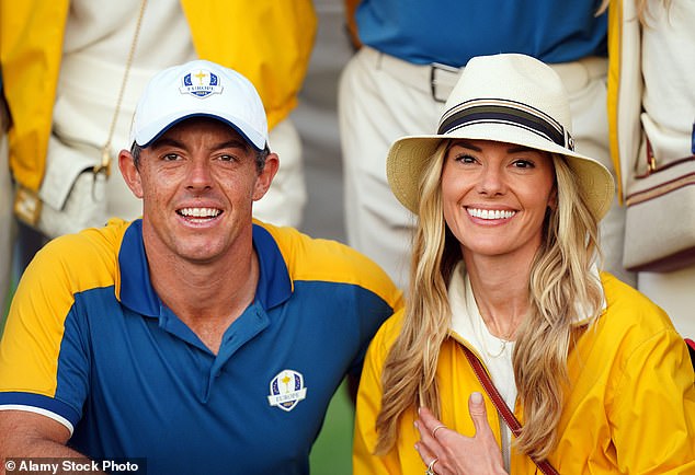 It is believed to be the first time she has watched McIlroy live since the Ryder Cup last year