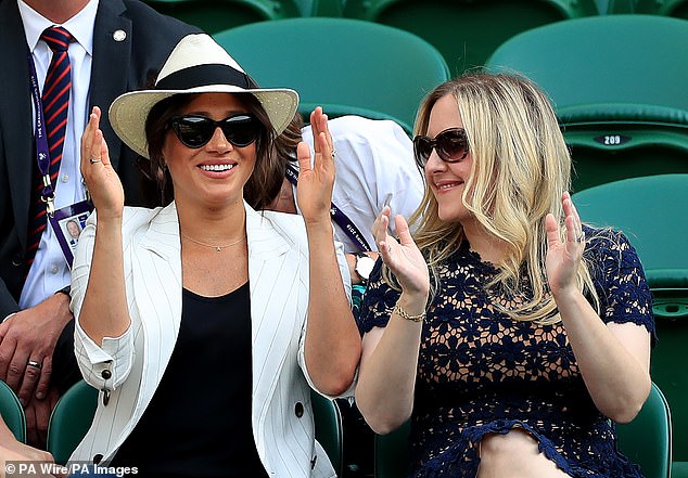 Following her 2019 Wimbledon appearance, sources told The Times that Meghan (pictured) had been a 'nightmare' to accommodate that day