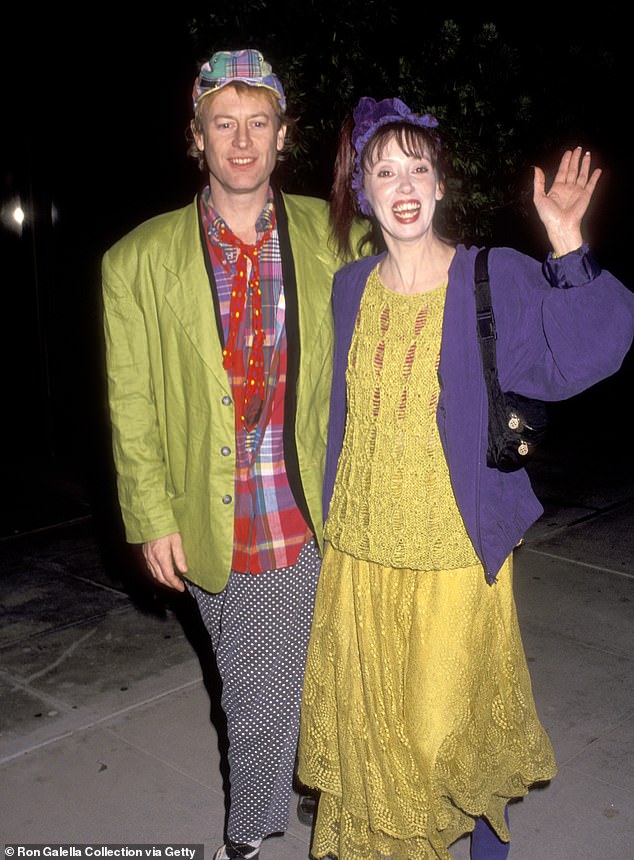 Shelley and Dan started dating in 1989 after working together on the Disney Channel movie Mother Goose Rock 'n' Rhyme, per The Hollywood Reporter; (pictured 1990)