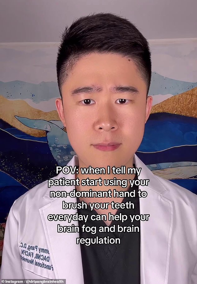 Dr Pang KwanKin, a chiropractic neurologist, says using the non-dominant hand is a game changer for brain fog and emotional regulation