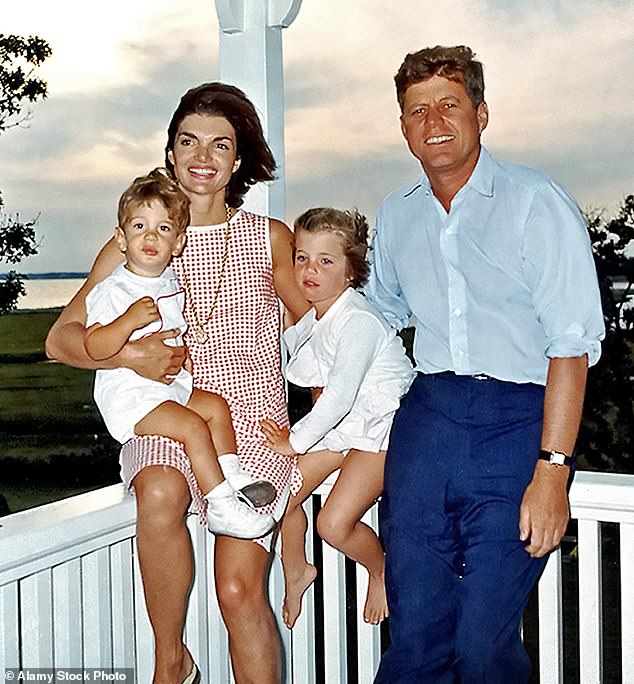 Jack is the son of JFK and his wife, Jackie Kennedy Onassis' only surviving child, Caroline Kennedy, and her husband, Edwin Schlossberg. JFK and Jackie are seen with Caroline and her brother in 1962