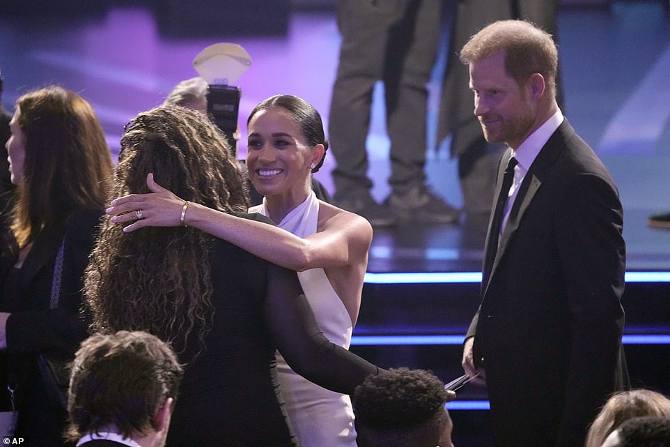 Harry, 39, was honored with the Pat Tillman Award for Service for his Invictus Games work at the glitzy event