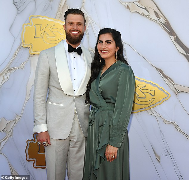 Butker appeared on the red carpet alongside his wife Isabelle last month in Kansas City