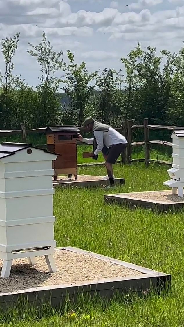 Furious locals fear they could come under attack from swarming insects after the former England captain installed two new hives next to a public footpath near his home in Oxfordshire