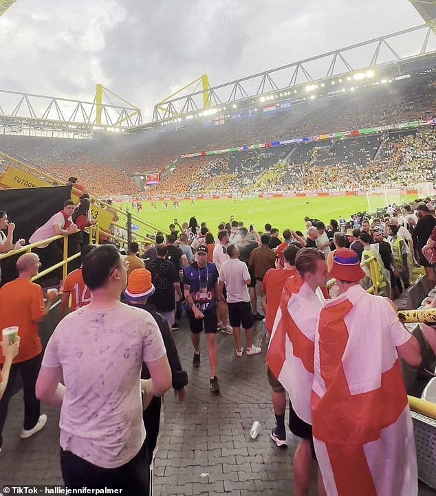 Despite the wet conditions, there was much anticipation in Dortmund ahead of the game