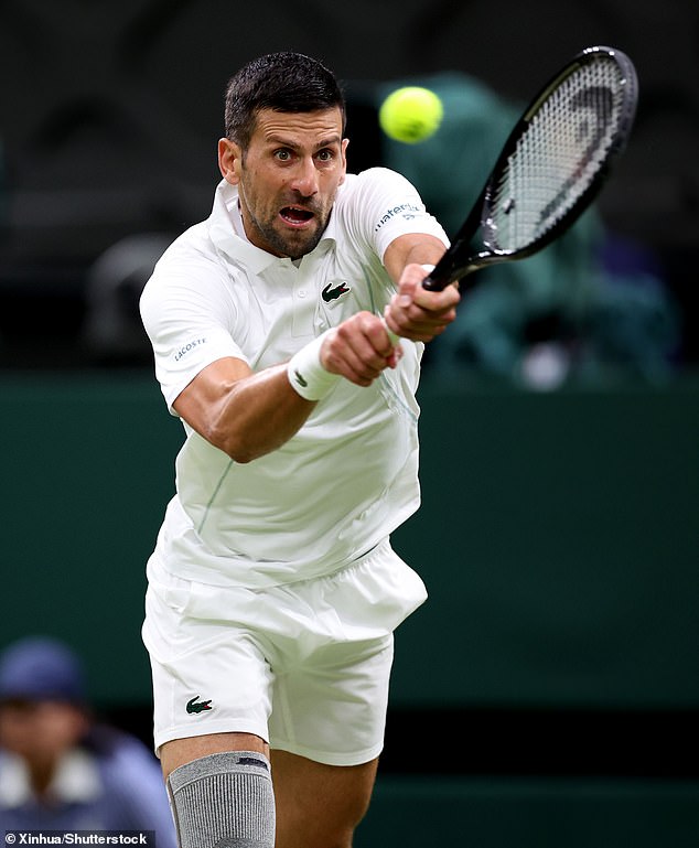 Novak Djokovic will take on Lorenzo Musetti in the men's semi-finals