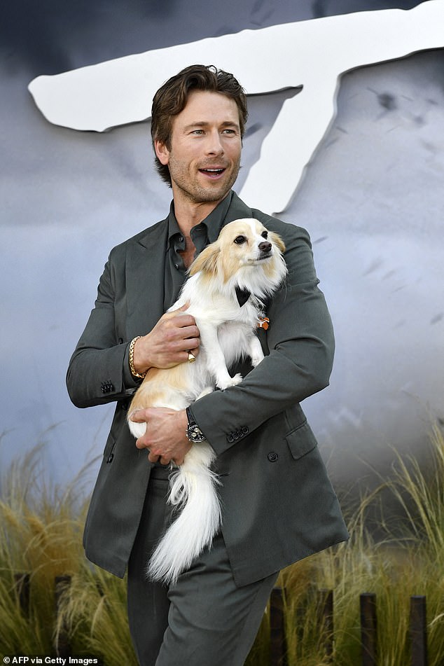 As Glen Powell embraced the red in Los Angeles for the premiere of her new thriller sequel Twisters. But while most expected all eyes to be on Glen and his co-star Daisy Edgar-Jones, it was another cast member that stole the show - Glen's rescue dog Brisket