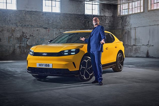 He is part of the relaunch of the new Ford Capri EV 38 years after the popular model was discontinued