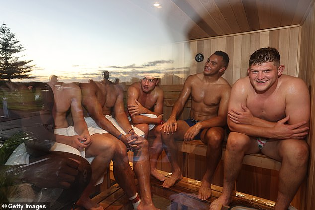 The day after matches typically sees players make use of saunas to further recover