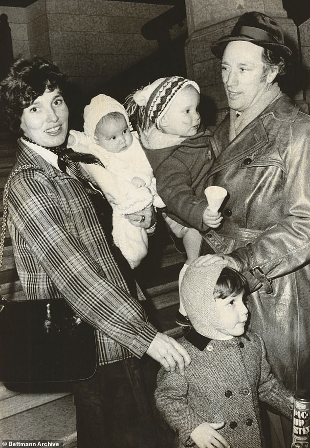 After becoming estranged from her husband Pierre Trudeau in the late 1970s, Margaret (seen with Pierre and their kids in 1975) embraced an unconventional lifestyle for a former First Lady