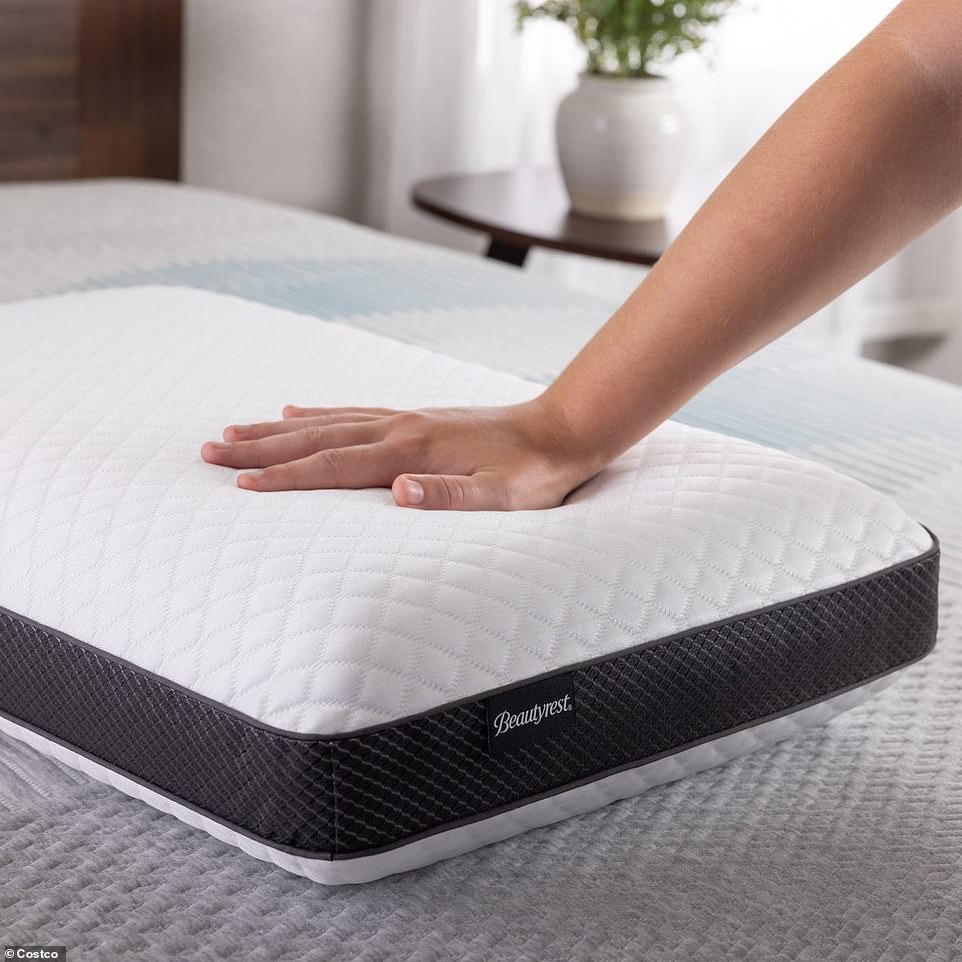 'I love them. They are not too dense, and what I like the most is the fact that there is a zipper and I can take the memory foam part out of the quilted pillow case.' If you prefer shopping online, the pillow is available on the Costco website for $44.99 - higher than in store but it includes home delivery.