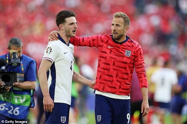 The England duo are finishing up their preparations for the European Championship final on Sunday night