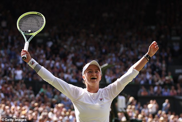 The Czech star has lifted her second Grand Slam title, having previously won the French Open