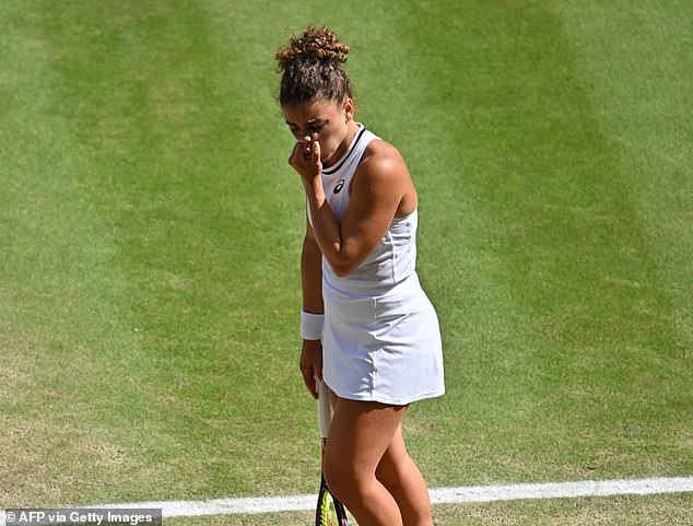 Italian tennis star Paolini was devastated after losing her second consecutive Grand Slam final