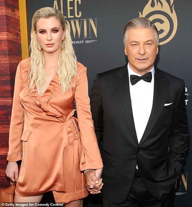 Alec Baldwin's brothers and daughter Ireland erupted with jubilation after his manslaughter case over the Rust shooting was dismissed; Ireland and Alec pictured in 2019