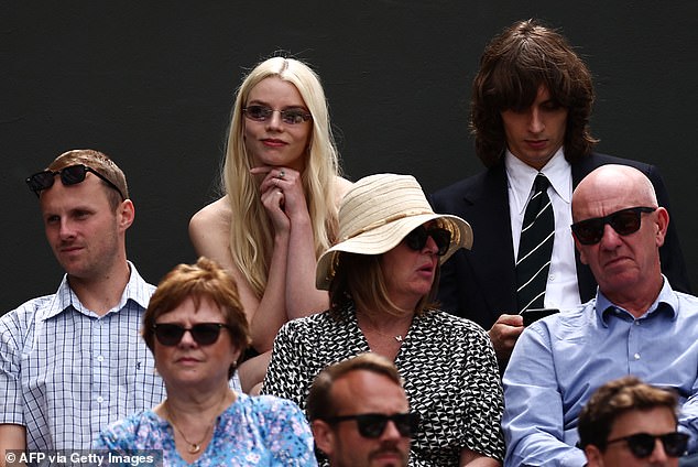 During the event, Anya and Malcolm sat courtside to watch the action between Barbora Krejcikova, 28, and Jasmine Paolini, 28, unfold as they both fought for the title