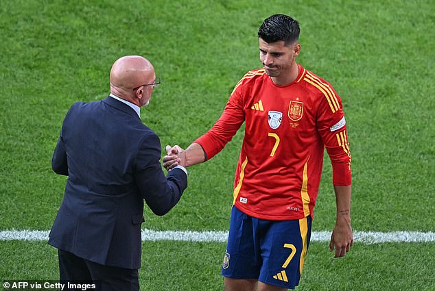 Spain boss Luis de la Fuente is unlikely to let the Atletico Madrid striker walk away freely