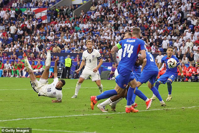 England struggled to get going at the Euros and were moments from elimination in the last-16 before Jude Bellingham's overhead kick took that game to extra-time where they won